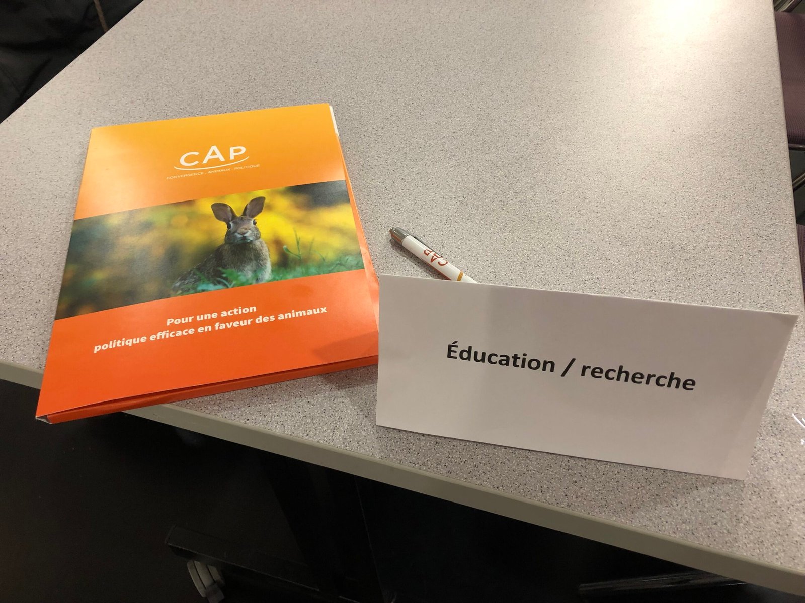 Dossier CAP pour une action politiqu;e efficace en faveur des animaux